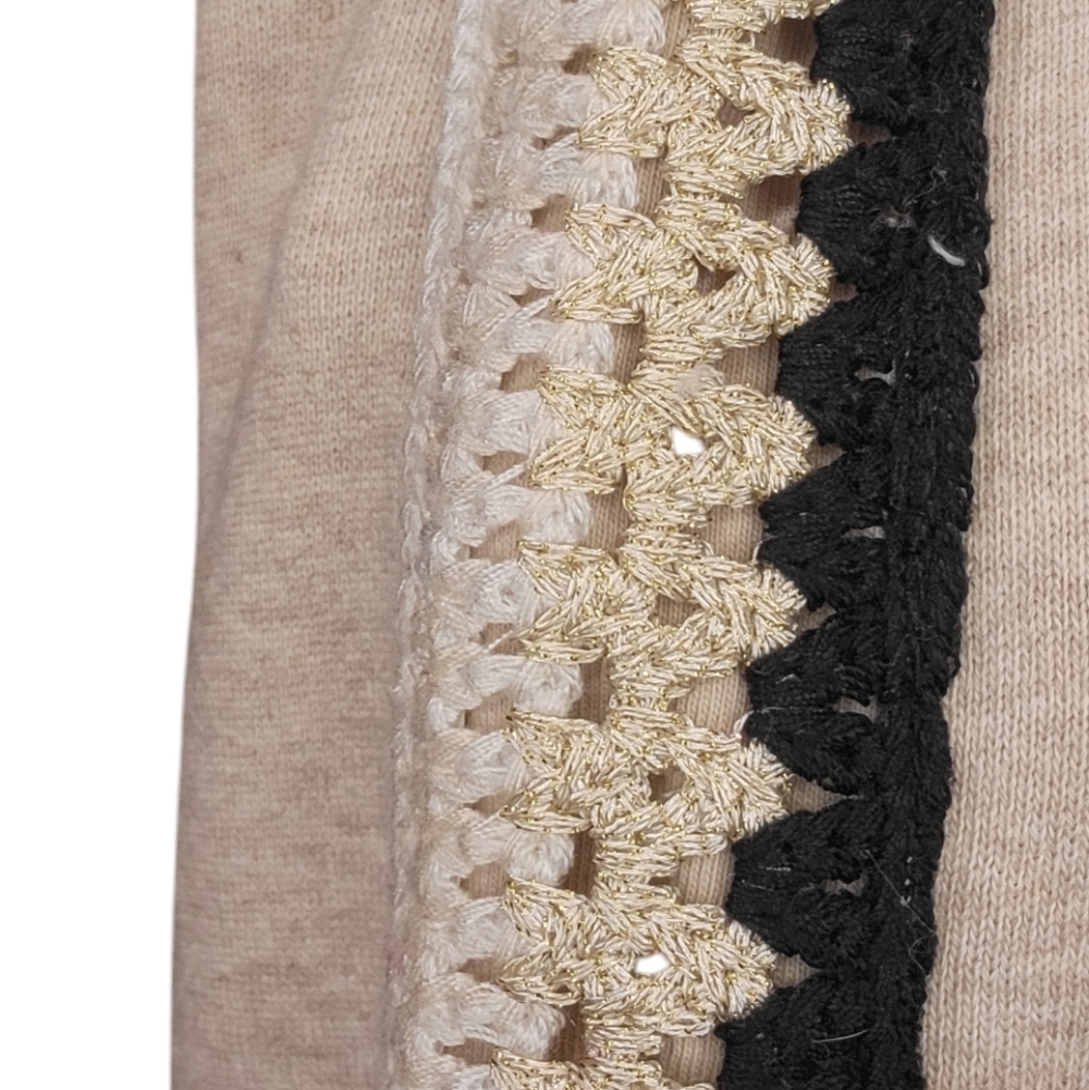 Chicos French Terry Crochet Trim Joggers - Picture 7 of 8